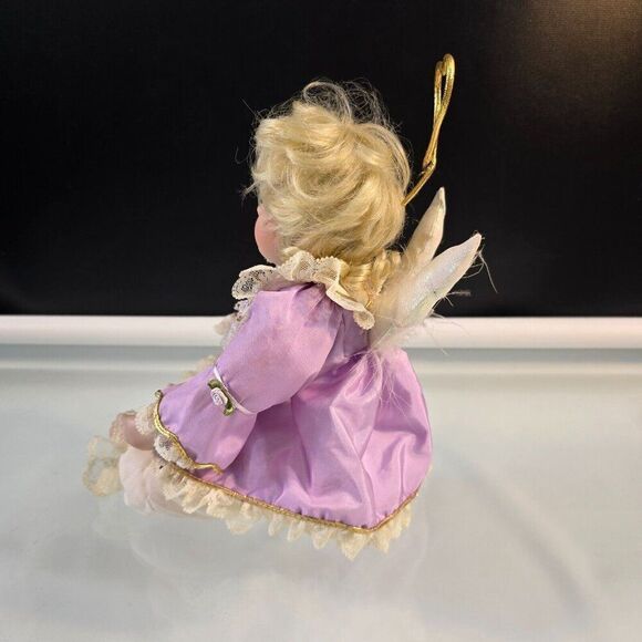 Hamilton Collection 1998 Angel Porcelain Doll Keep Me Safe All Through The Night - Picture 6 of 8